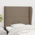 vidaXL Zagłówek uszak, taupe, 93x23x118/128 cm, tkanina