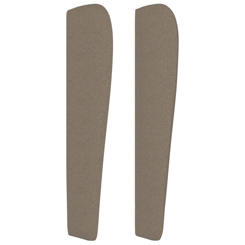 vidaXL Zagłówek uszak, taupe, 93x23x118/128 cm, tkanina