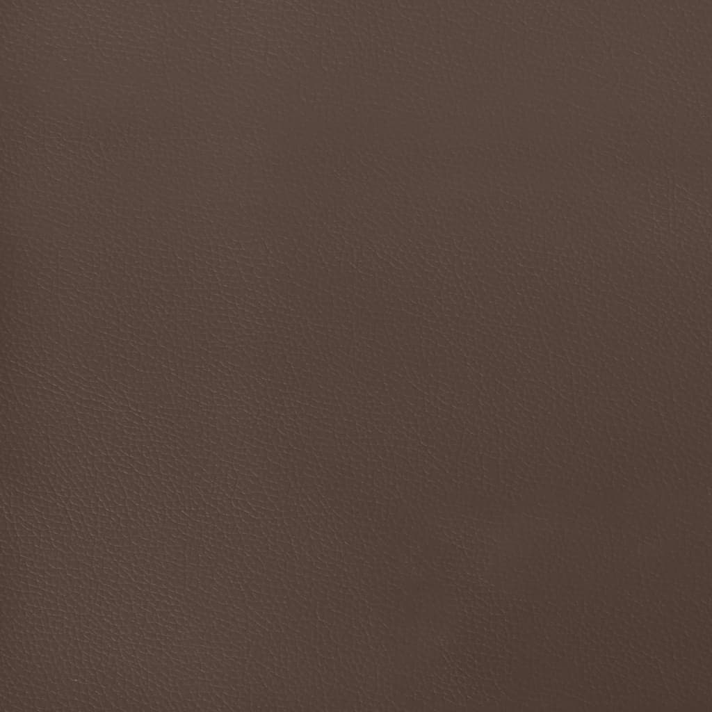 vidaXL Zagłówek uszak, ciemnobrązowy, 103x23x118/128 cm, tkanina