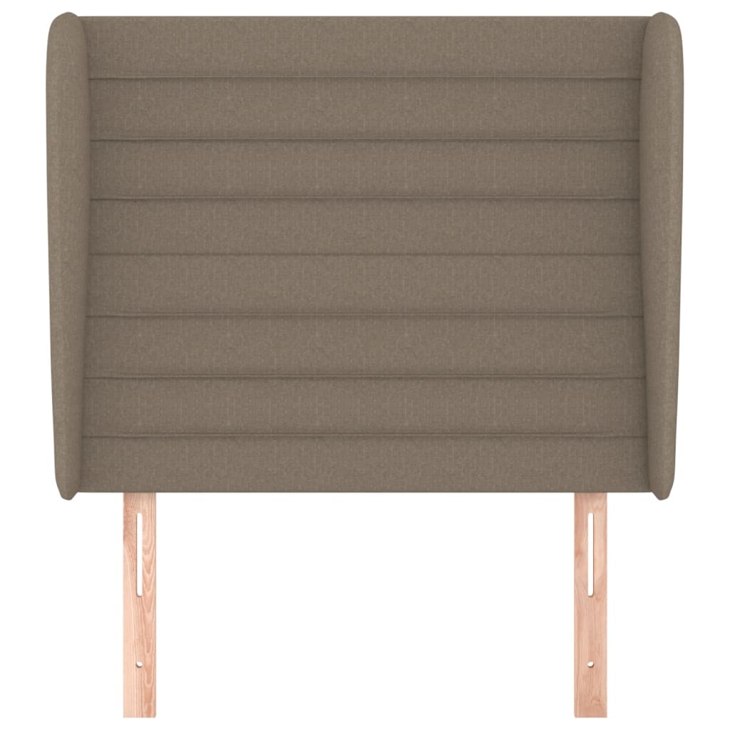 vidaXL Zagłówek uszak, taupe, 103x23x118/128 cm, tkanina
