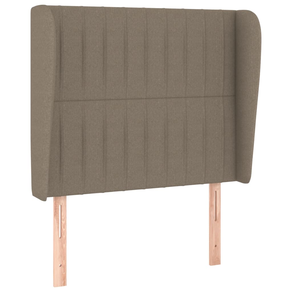 vidaXL Zagłówek uszak, taupe, 83x23x118/128 cm, tkanina