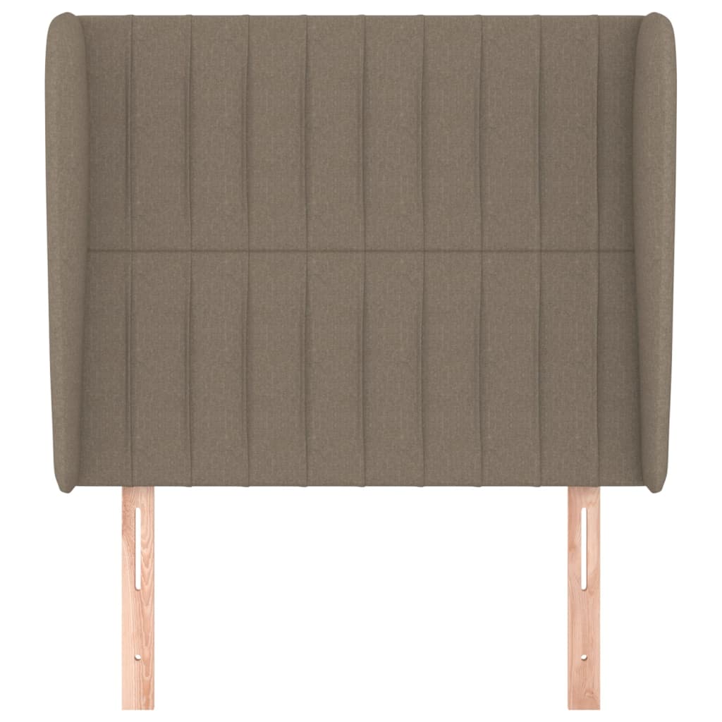 vidaXL Zagłówek uszak, taupe, 83x23x118/128 cm, tkanina