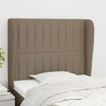 vidaXL Zagłówek uszak, taupe, 83x23x118/128 cm, tkanina