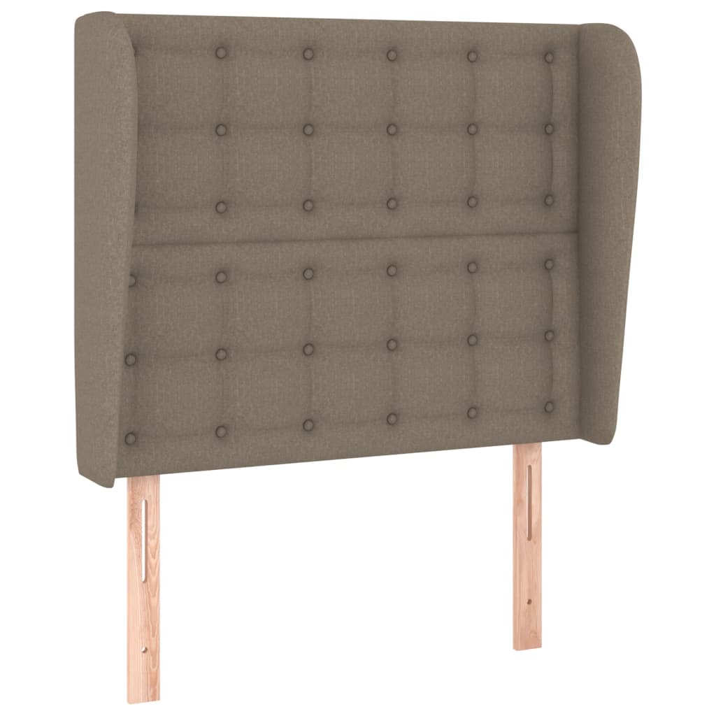 vidaXL Zagłówek uszak, taupe, 83x23x118/128 cm, tkanina