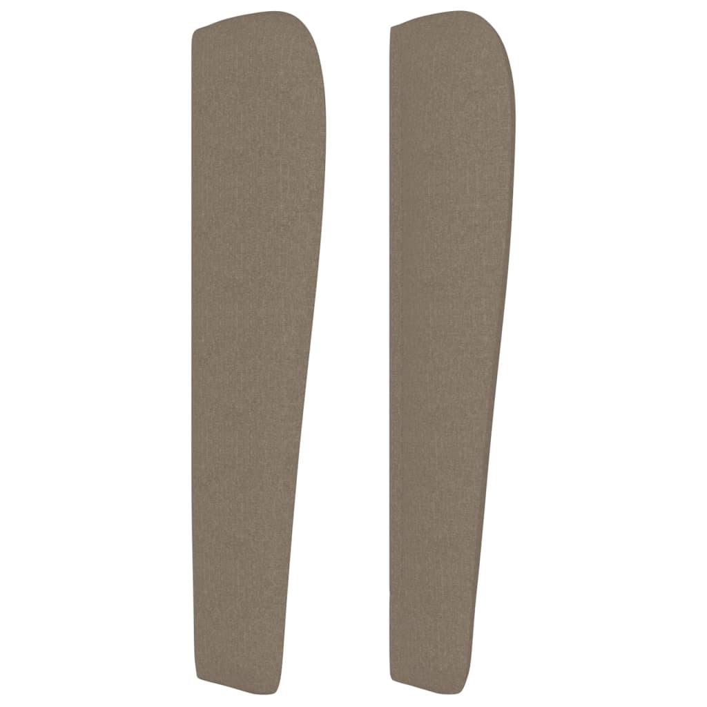 vidaXL Zagłówek uszak, taupe, 203x23x118/128 cm, tkanina