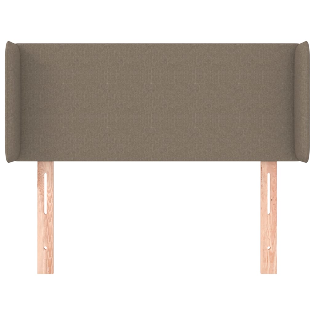 vidaXL Zagłówek uszak, taupe, 83x16x78/88 cm, tkanina