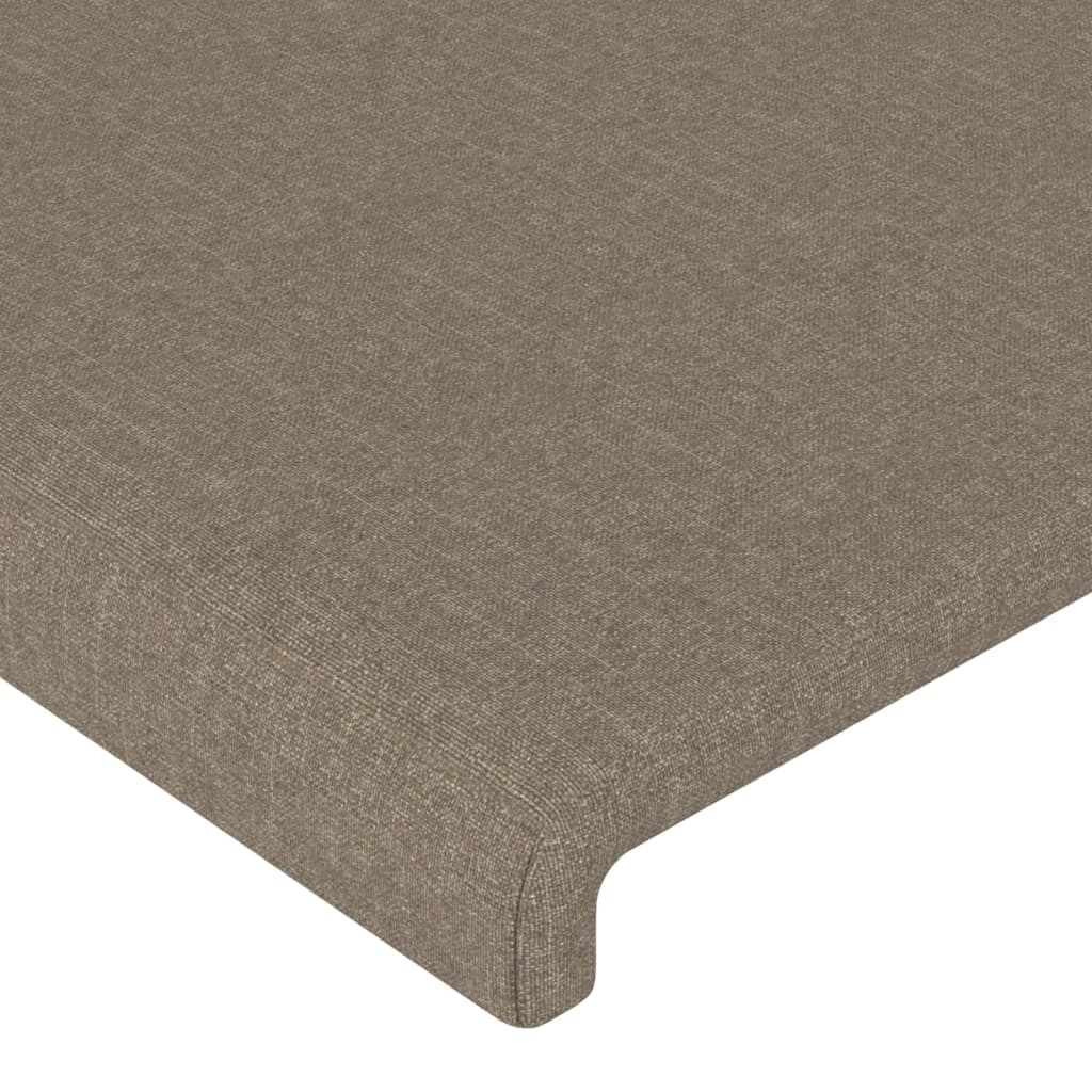 vidaXL Zagłówek uszak, taupe, 93x16x78/88 cm, tkanina