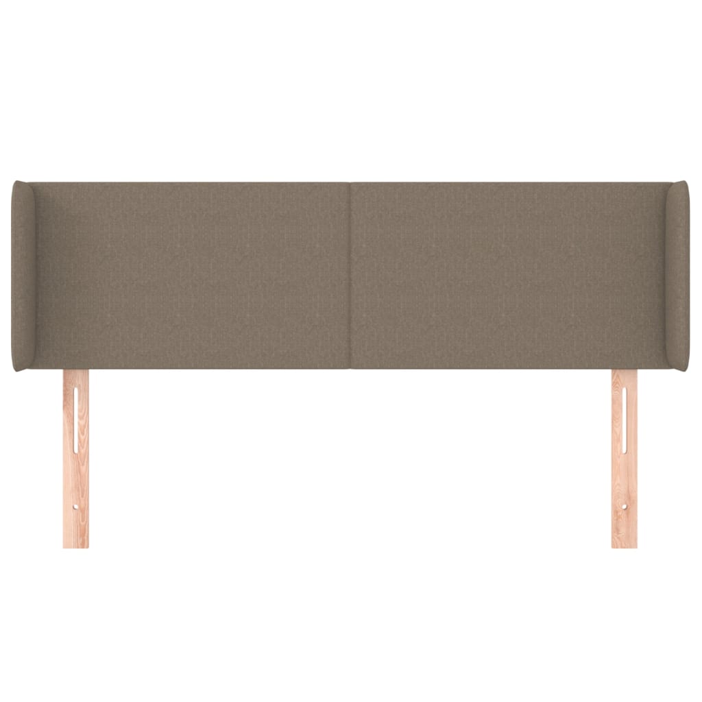 vidaXL Zagłówek uszak, taupe, 147x16x78/88 cm, tkanina