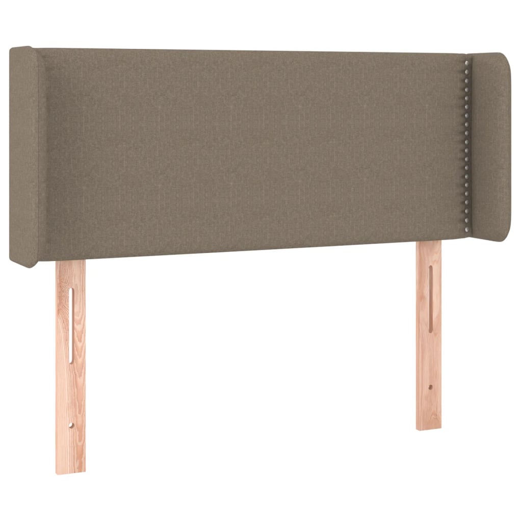 vidaXL Zagłówek uszak, taupe, 93x16x78/88 cm, tkanina