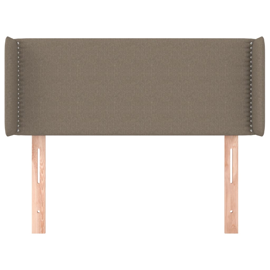 vidaXL Zagłówek uszak, taupe, 93x16x78/88 cm, tkanina