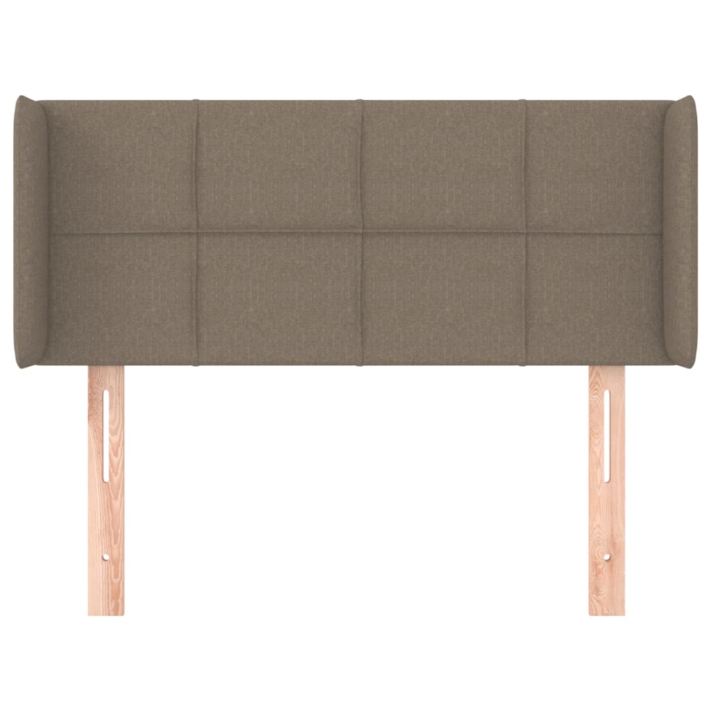 vidaXL Zagłówek uszak, taupe, 83x16x78/88 cm, tkanina