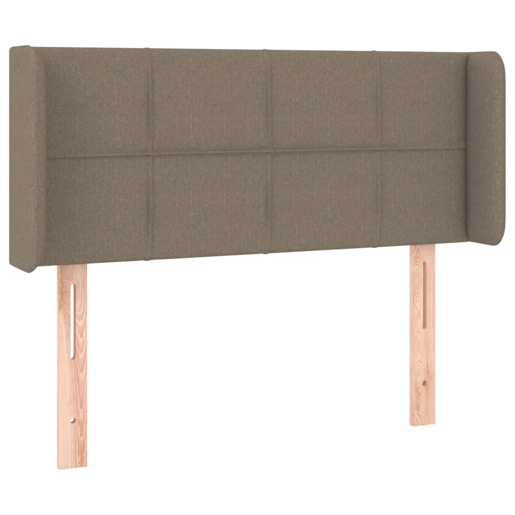 vidaXL Zagłówek uszak, taupe, 93x16x78/88 cm, tkanina
