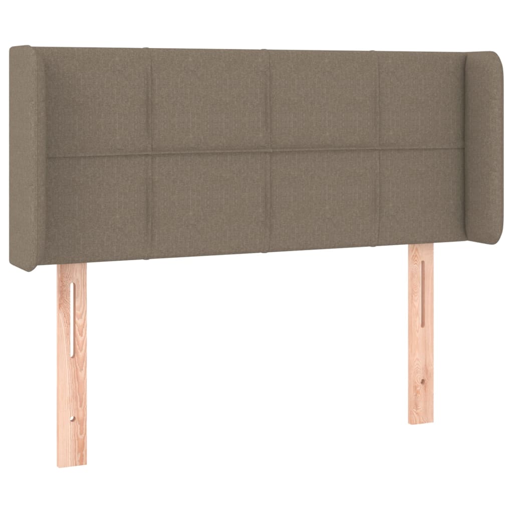 vidaXL Zagłówek uszak, taupe, 103x16x78/88 cm, tkanina