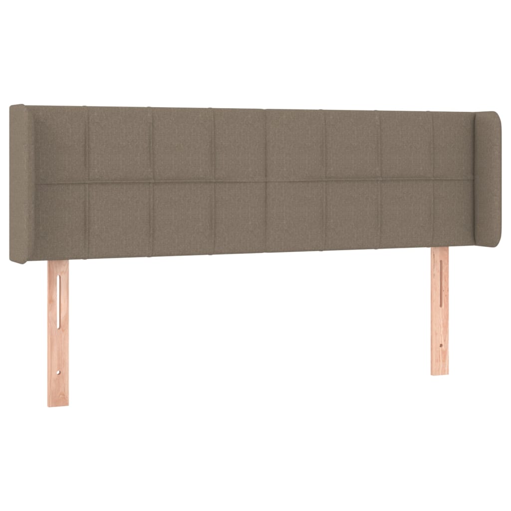 vidaXL Zagłówek uszak, taupe, 147x16x78/88 cm, tkanina