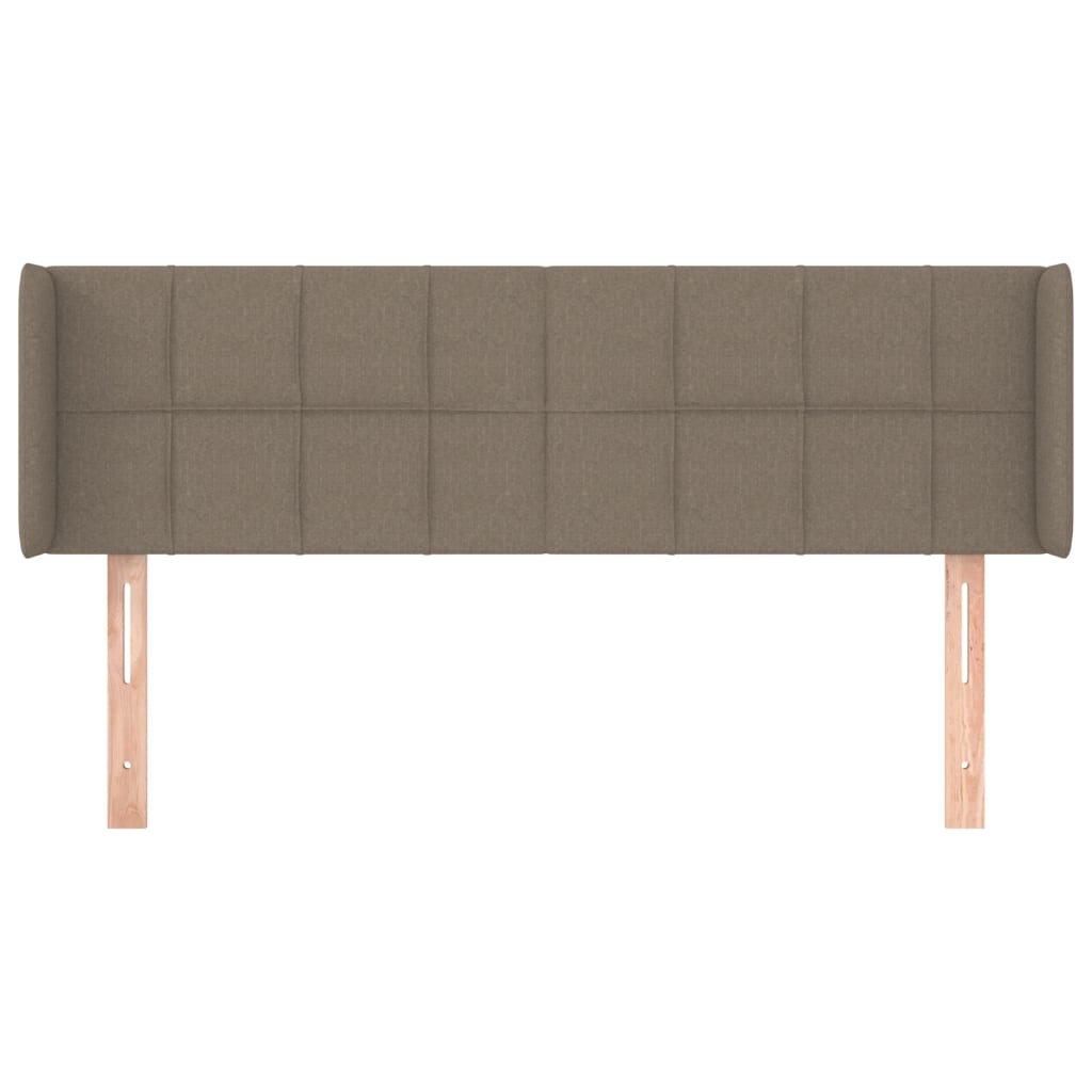 vidaXL Zagłówek uszak, taupe, 147x16x78/88 cm, tkanina