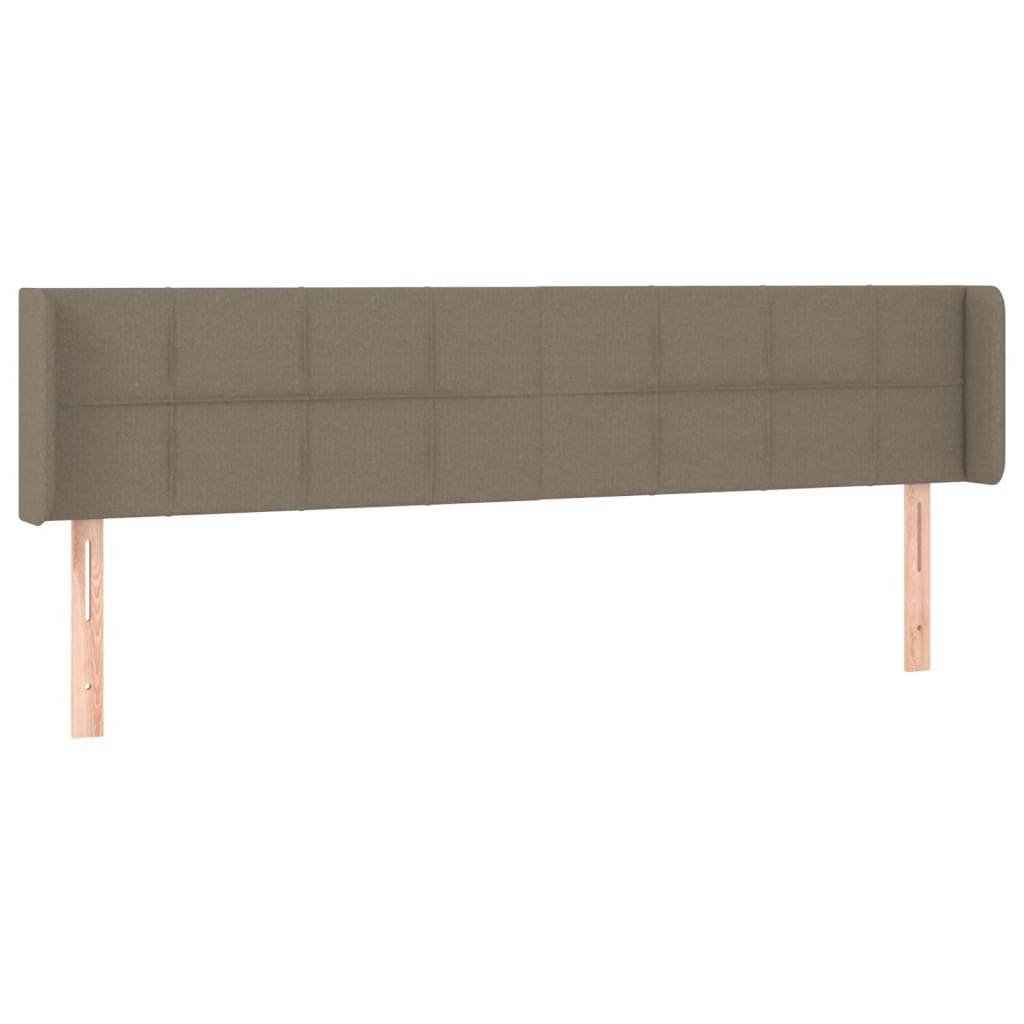 vidaXL Zagłówek uszak, taupe, 163x16x78/88 cm, tkanina