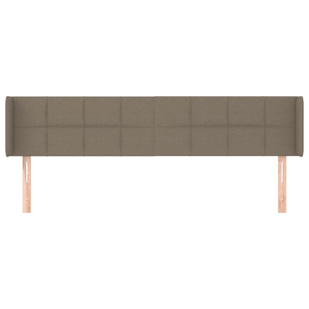 vidaXL Zagłówek uszak, taupe, 163x16x78/88 cm, tkanina