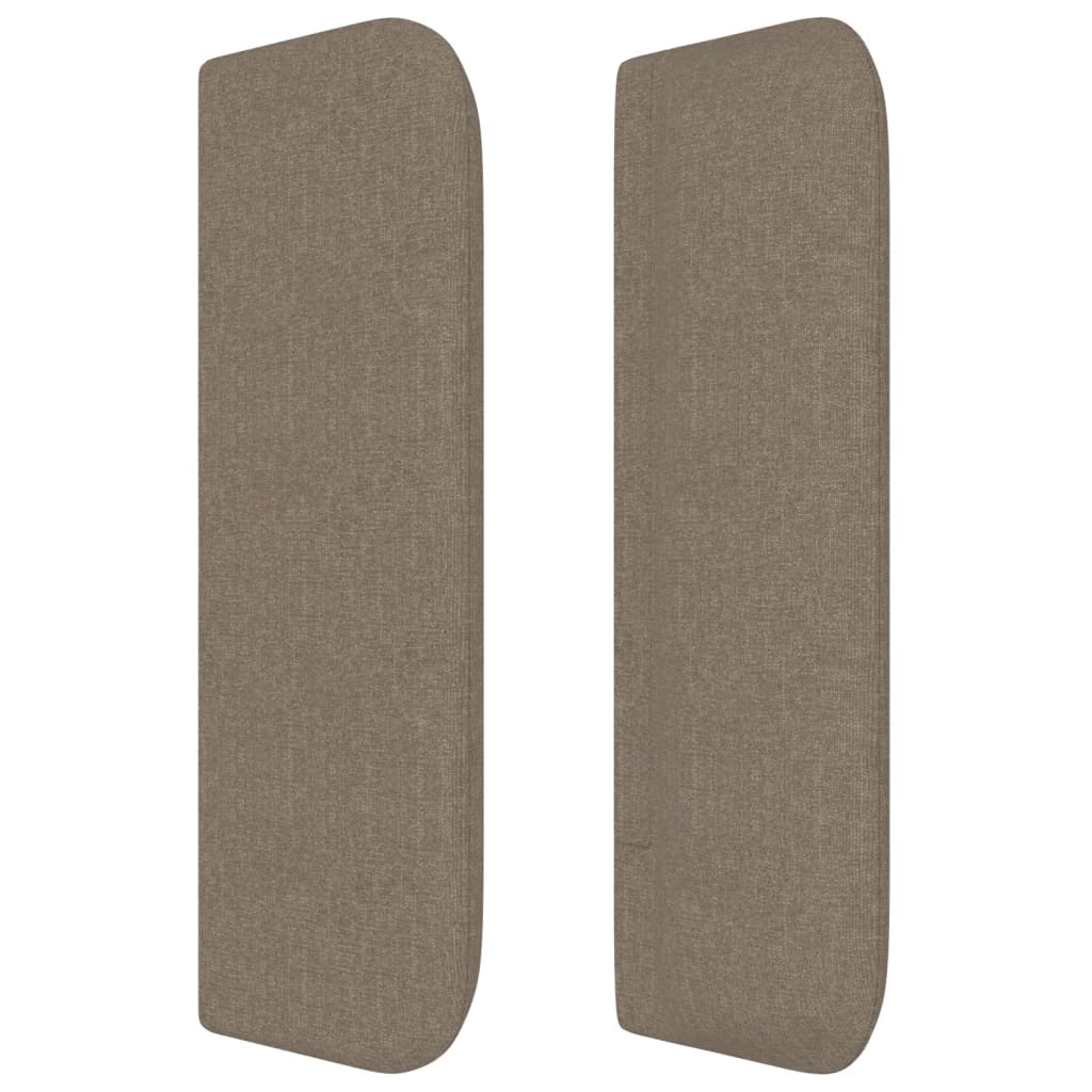 vidaXL Zagłówek uszak, taupe, 163x16x78/88 cm, tkanina