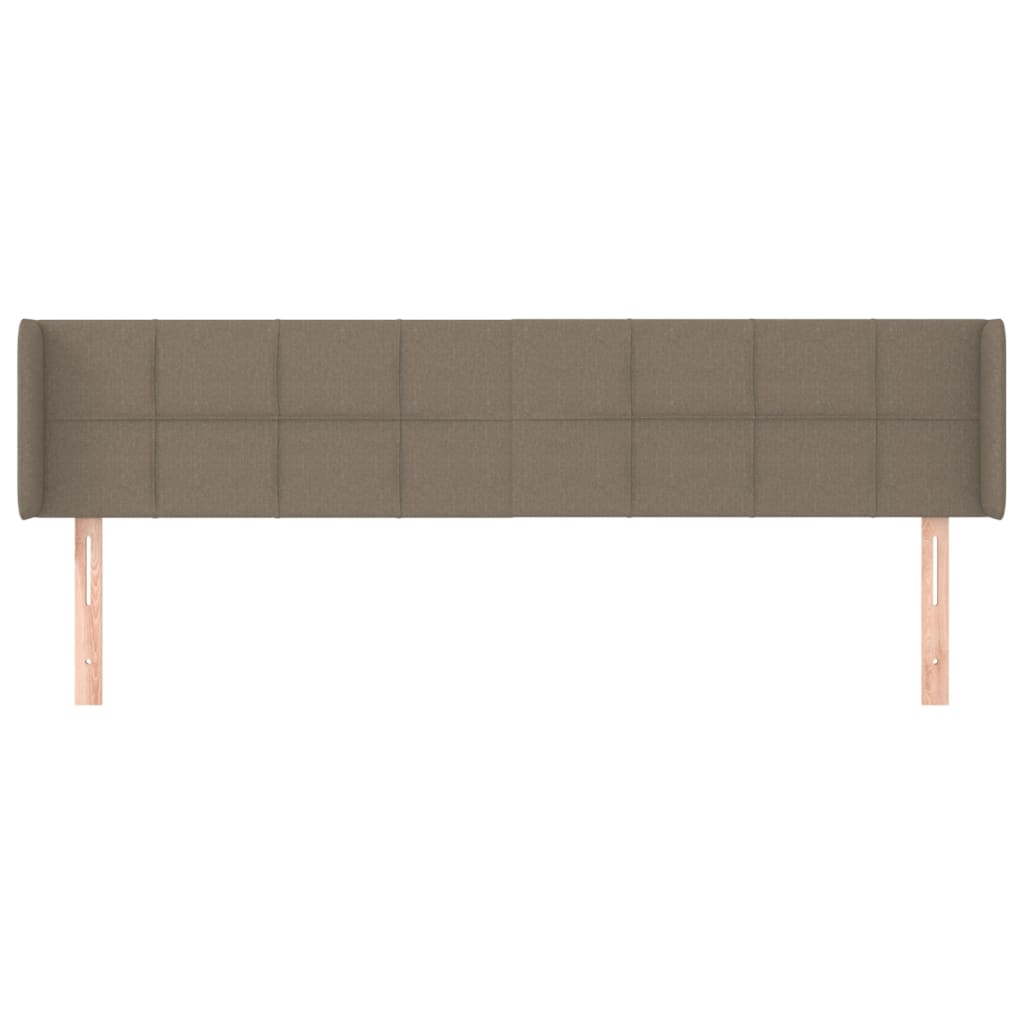 vidaXL Zagłówek uszak, taupe, 183x16x78/88 cm, tkanina