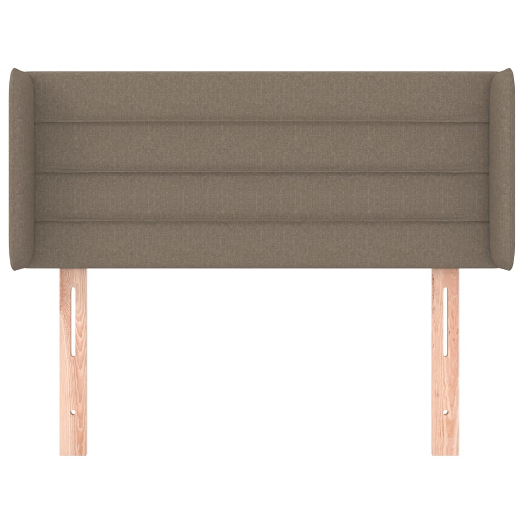 vidaXL Zagłówek uszak, taupe, 93x16x78/88 cm, tkanina