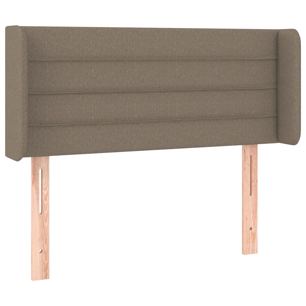 vidaXL Zagłówek uszak, taupe, 103x16x78/88 cm, tkanina