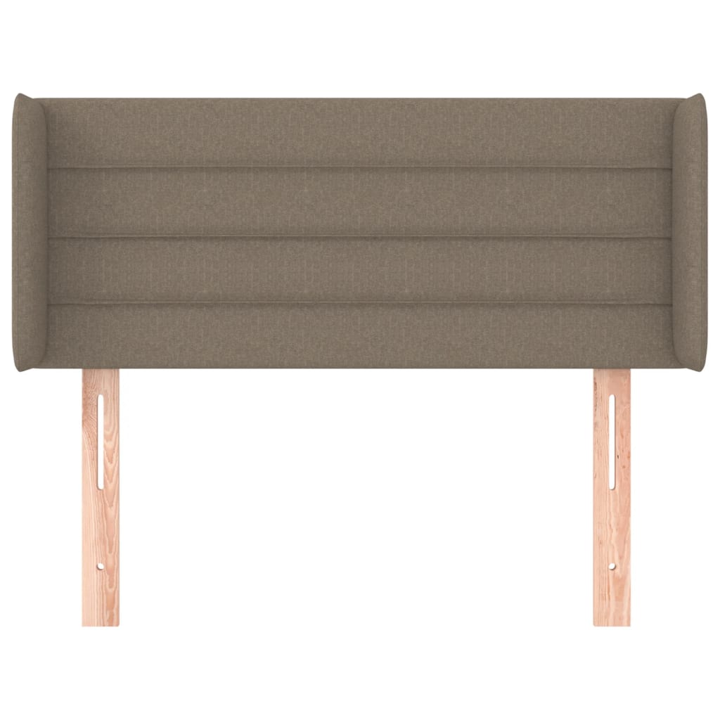 vidaXL Zagłówek uszak, taupe, 103x16x78/88 cm, tkanina