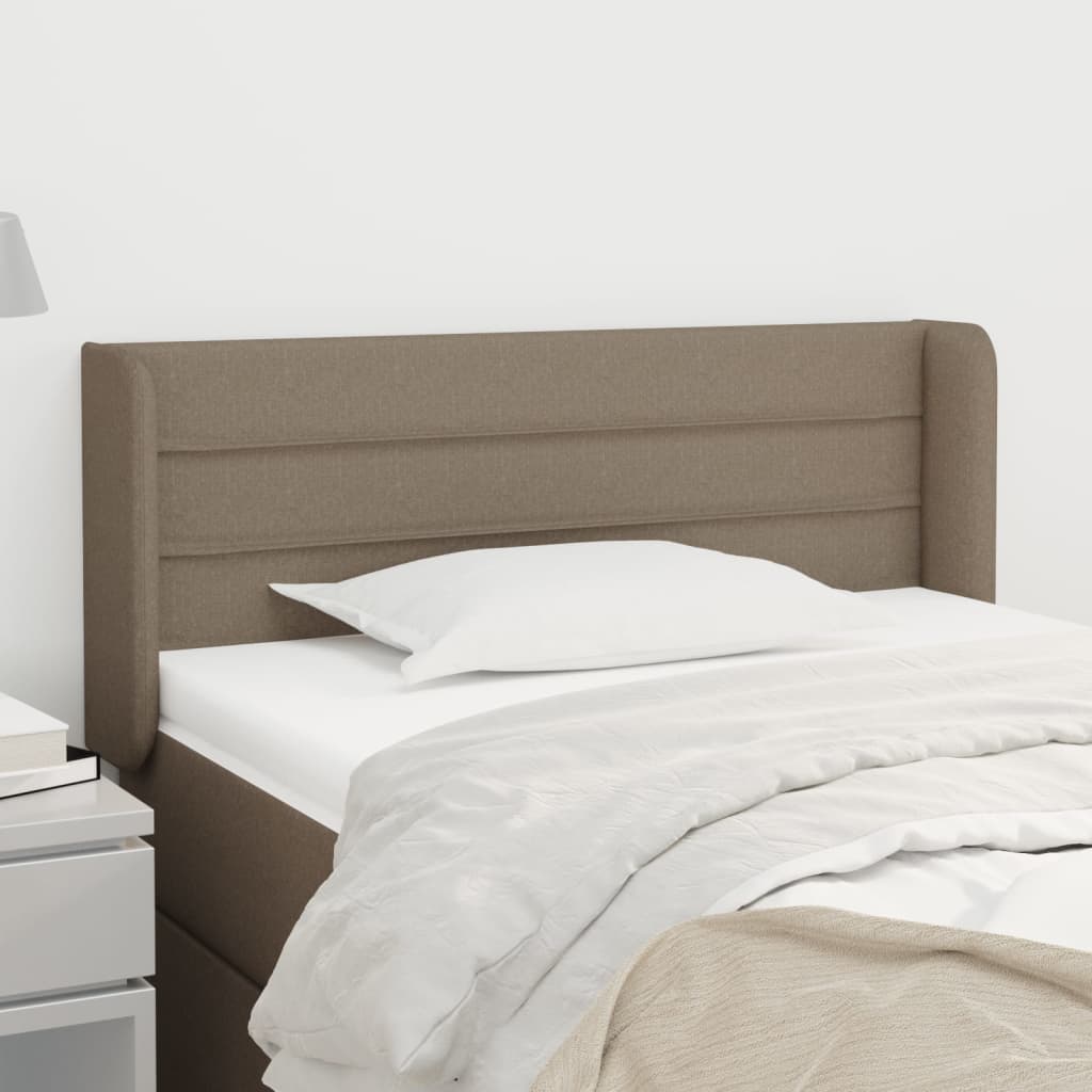 vidaXL Zagłówek uszak, taupe, 103x16x78/88 cm, tkanina