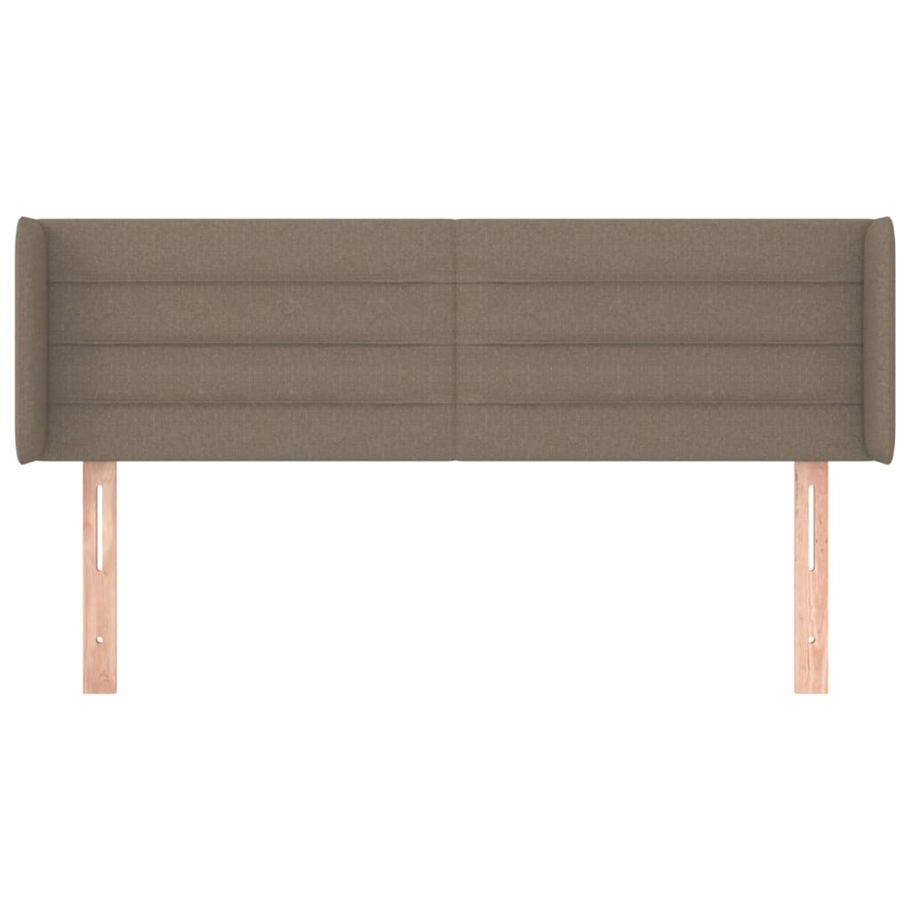 vidaXL Zagłówek uszak, taupe, 147x16x78/88 cm, tkanina