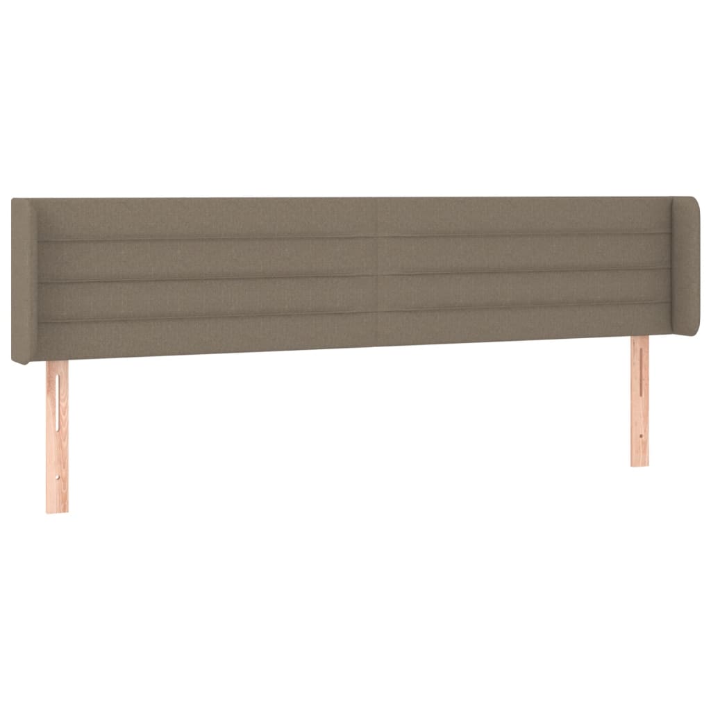 vidaXL Zagłówek uszak, taupe, 183x16x78/88 cm, tkanina