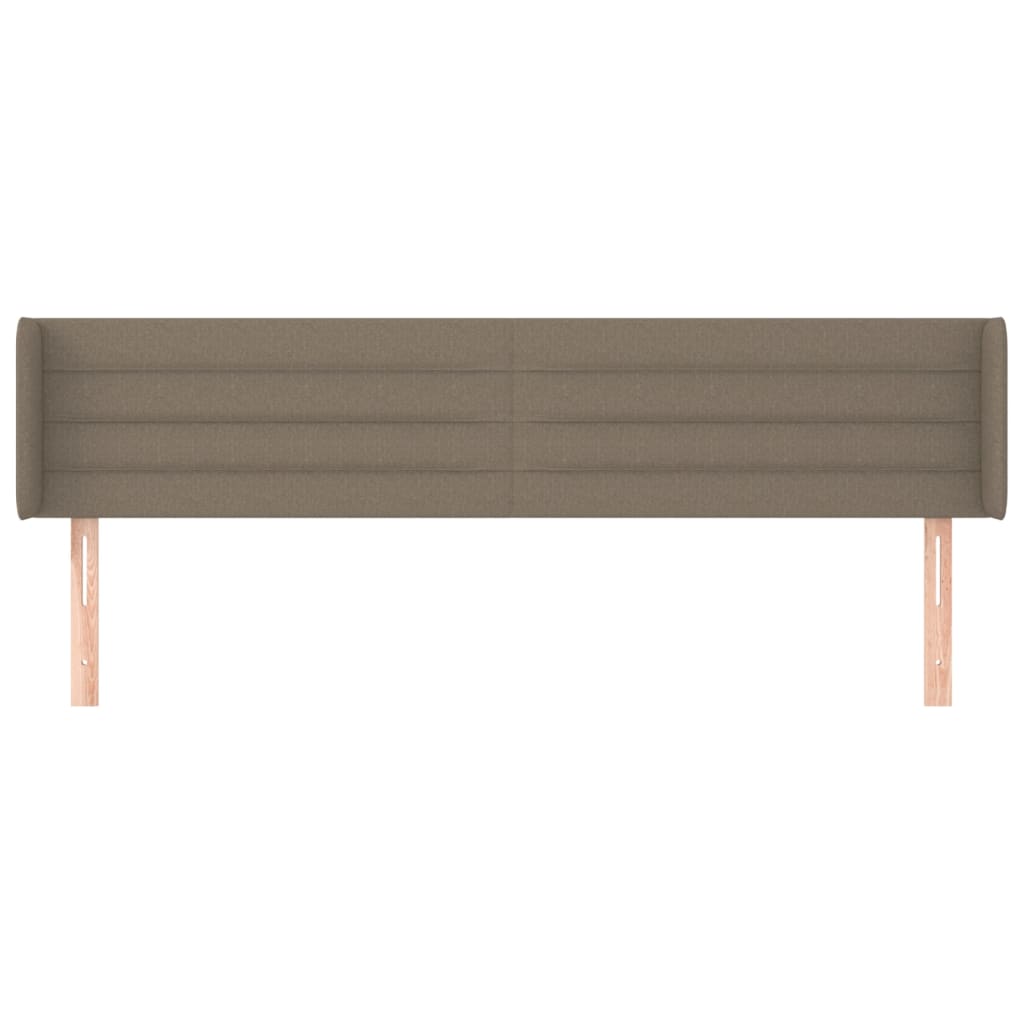 vidaXL Zagłówek uszak, taupe, 203x16x78/88 cm, tkanina