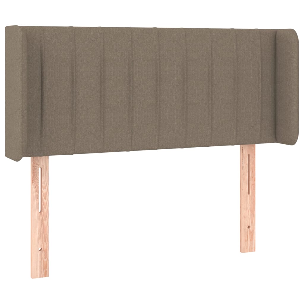 vidaXL Zagłówek uszak, taupe, 93x16x78/88 cm, tkanina