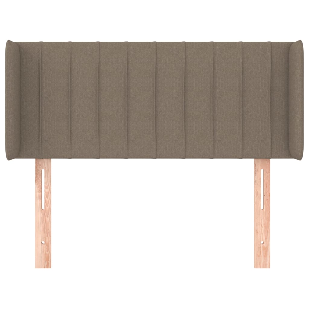 vidaXL Zagłówek uszak, taupe, 103x16x78/88 cm, tkanina