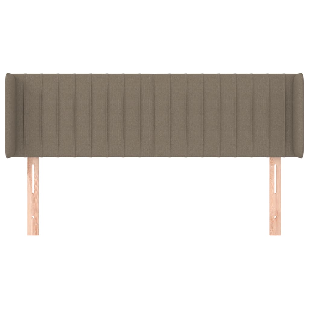 vidaXL Zagłówek uszak, taupe, 147x16x78/88 cm, tkanina