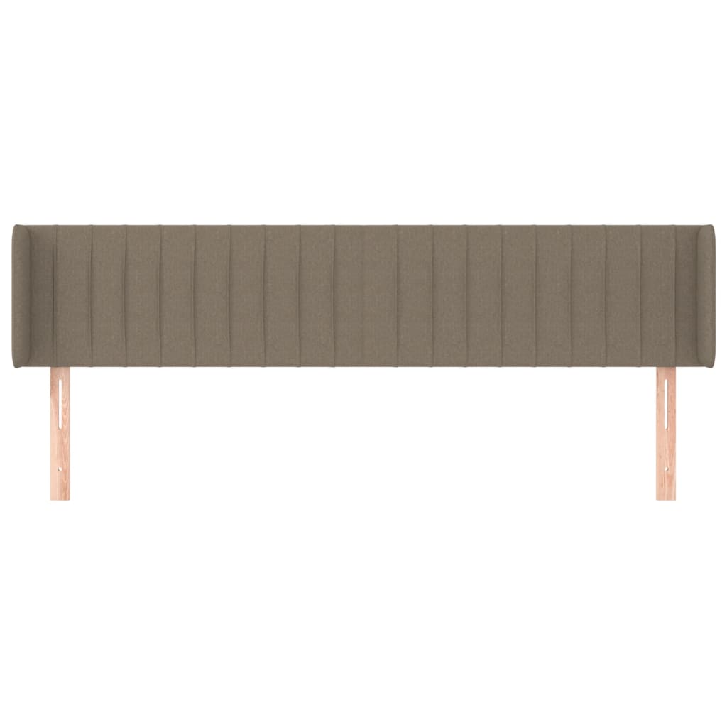 vidaXL Zagłówek uszak, taupe, 183x16x78/88 cm, tkanina