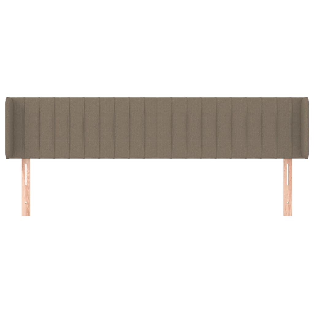 vidaXL Zagłówek uszak, taupe, 203x16x78/88 cm, tkanina