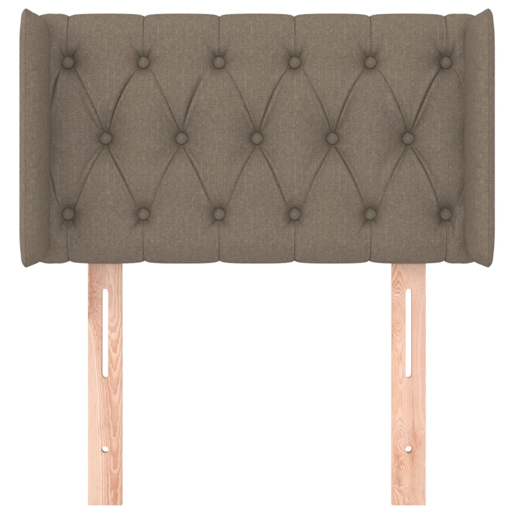 vidaXL Zagłówek uszak, taupe, 83x16x78/88 cm, tkanina