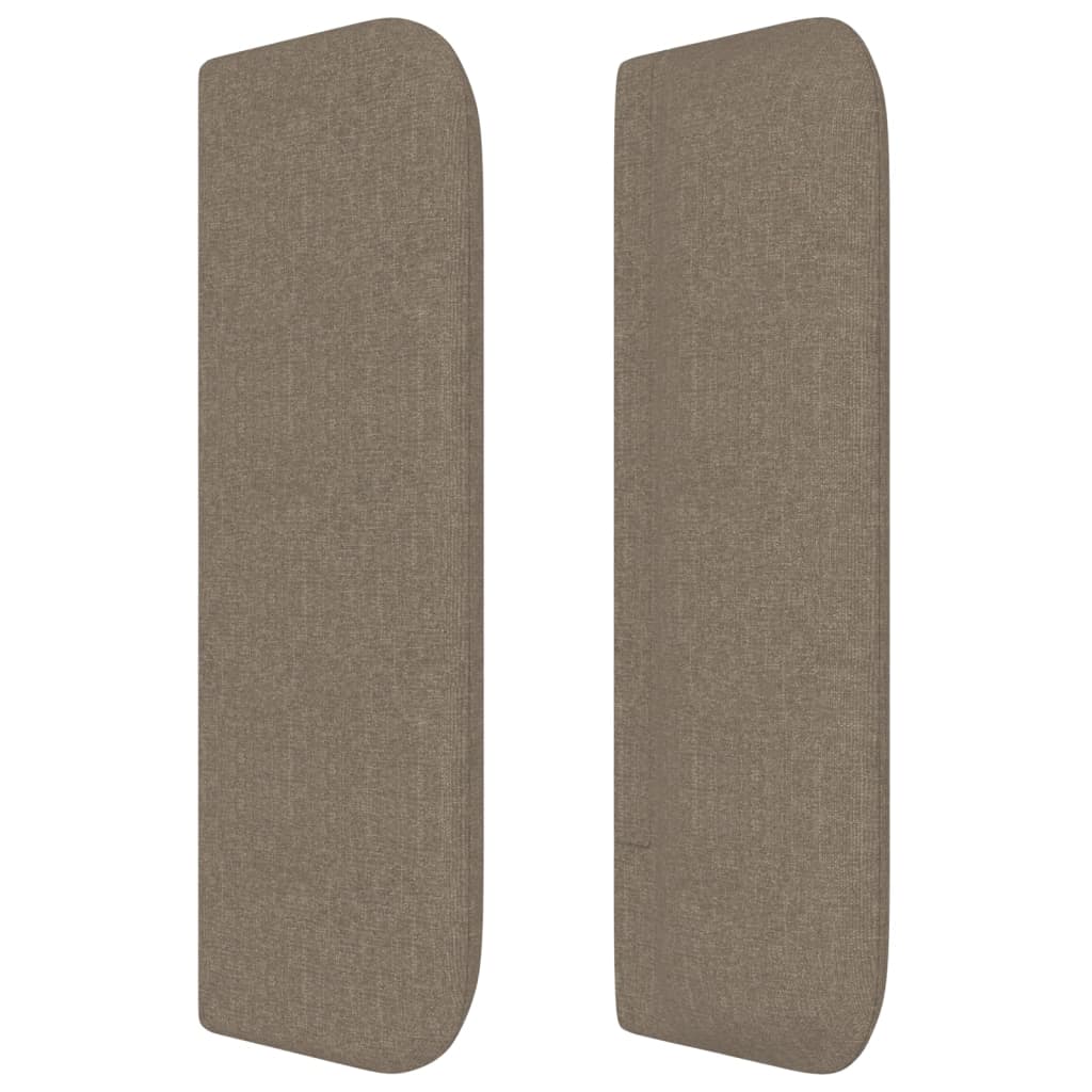 vidaXL Zagłówek uszak, taupe, 93x16x78/88 cm, tkanina