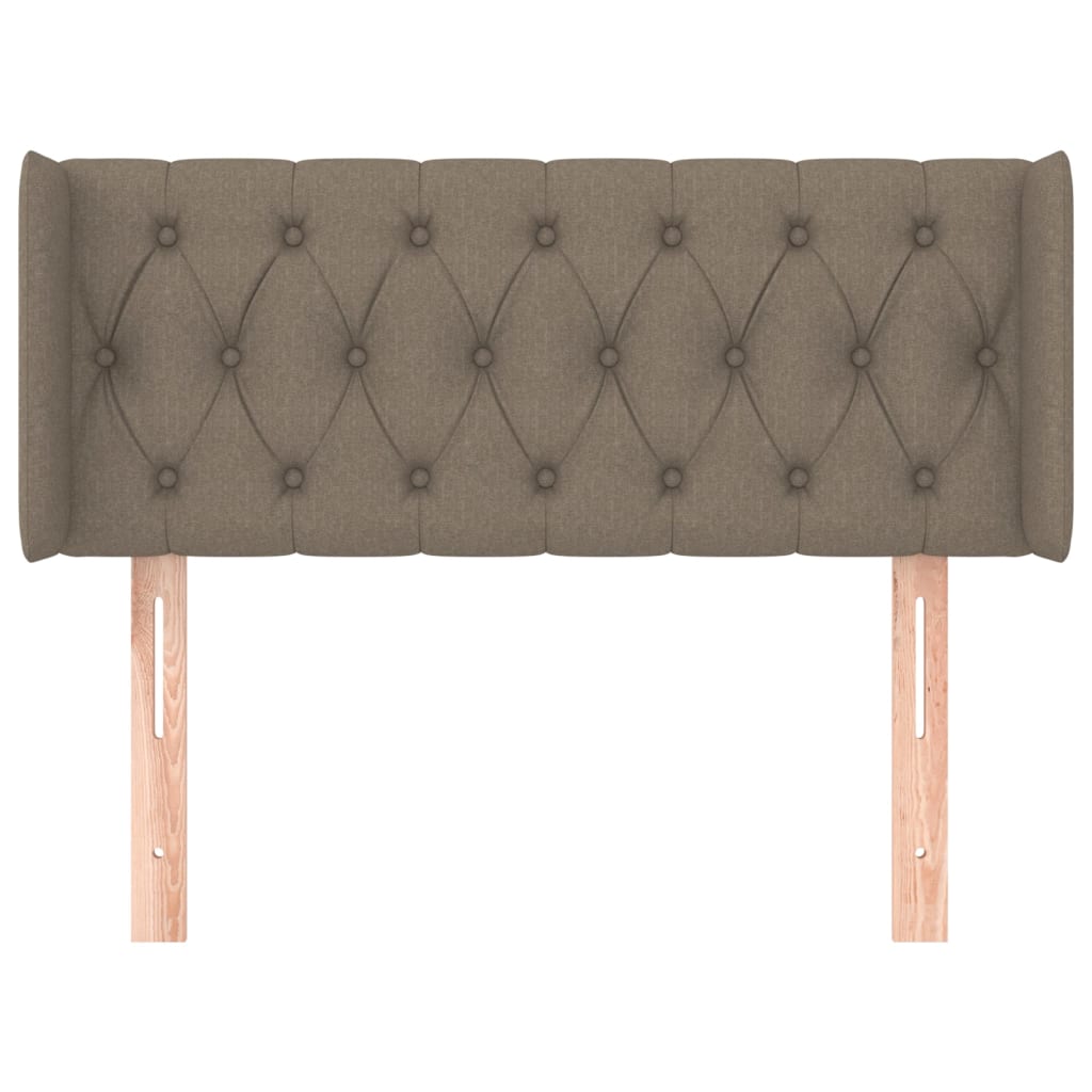 vidaXL Zagłówek uszak, taupe, 103x16x78/88 cm, tkanina