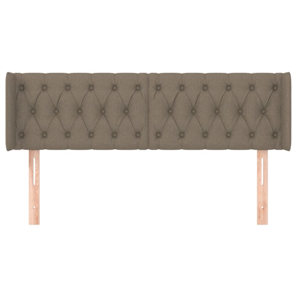 vidaXL Zagłówek uszak, taupe, 163x16x78/88 cm, tkanina