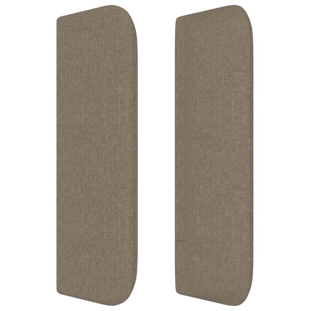vidaXL Zagłówek uszak, taupe, 163x16x78/88 cm, tkanina