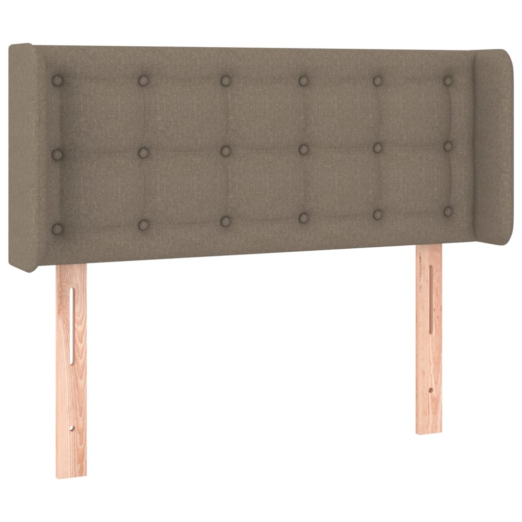 vidaXL Zagłówek uszak, taupe, 93x16x78/88 cm, tkanina