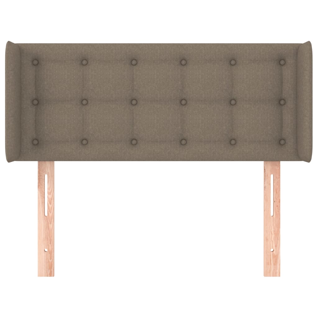 vidaXL Zagłówek uszak, taupe, 103x16x78/88 cm, tkanina