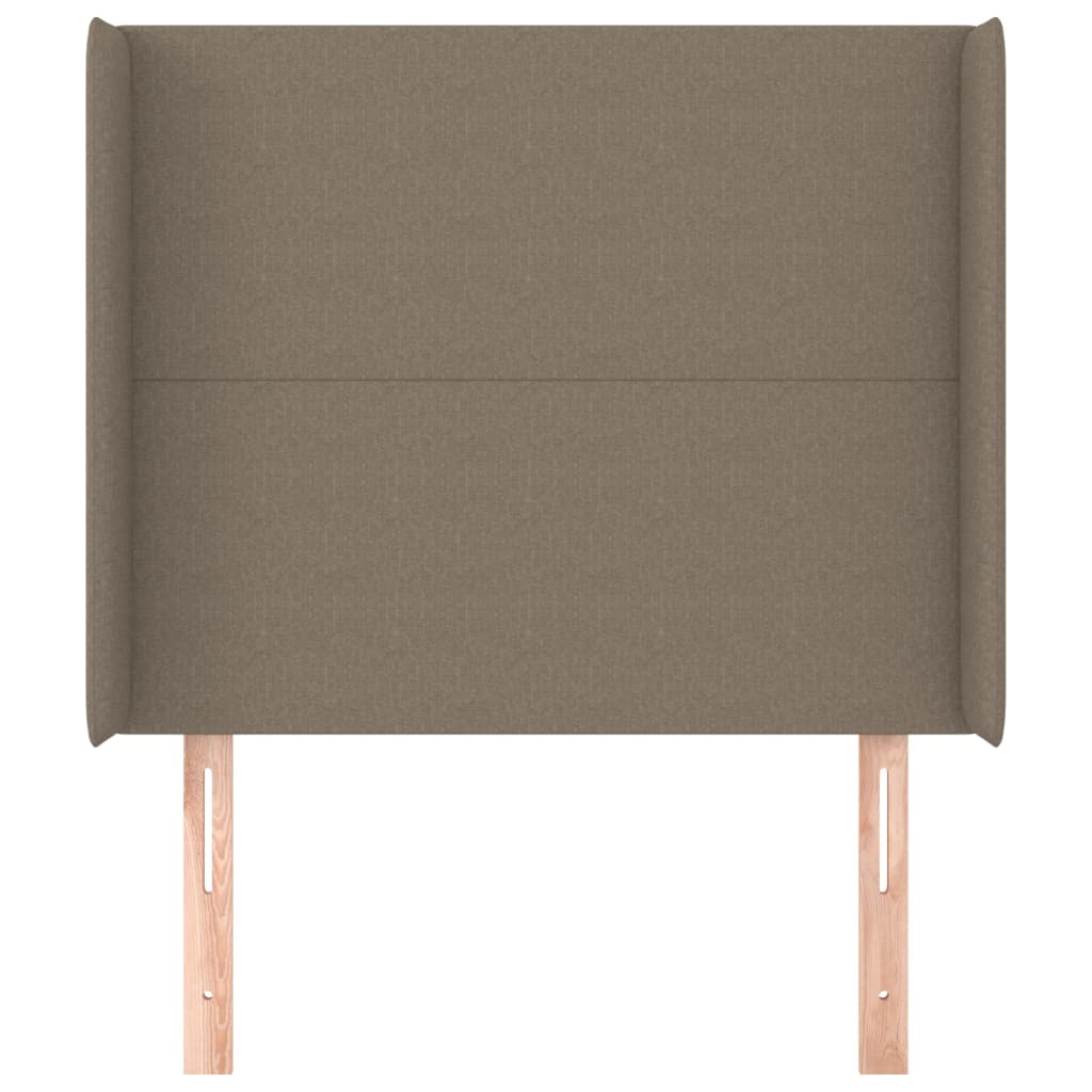 vidaXL Zagłówek uszak, taupe, 83x16x118/128 cm, tkanina