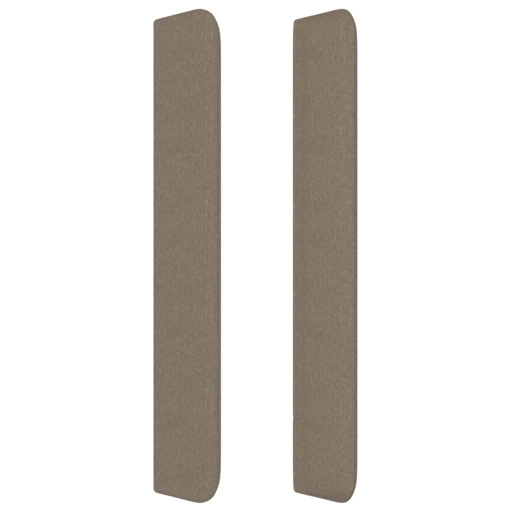 vidaXL Zagłówek uszak, taupe, 103x16x118/128 cm, tkanina