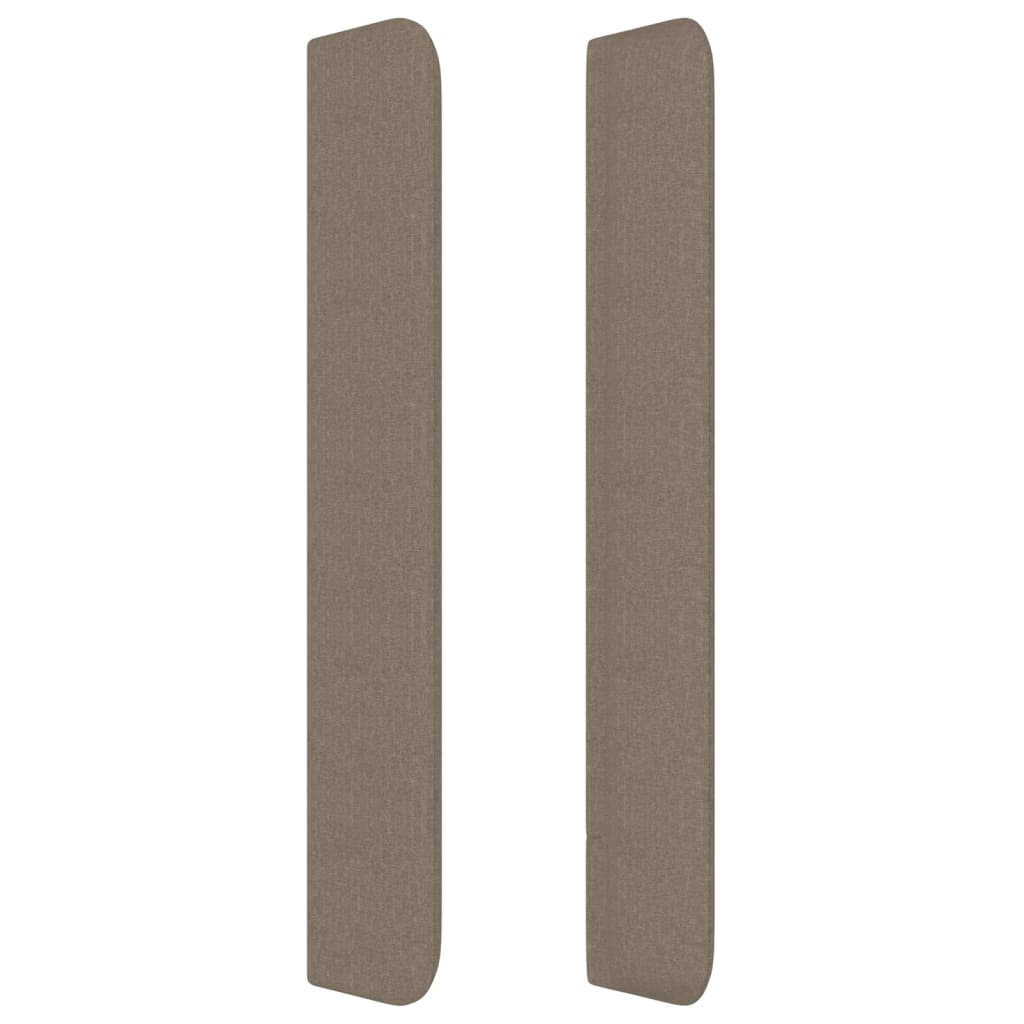 vidaXL Zagłówek uszak, taupe, 83x16x118/128 cm, tkanina