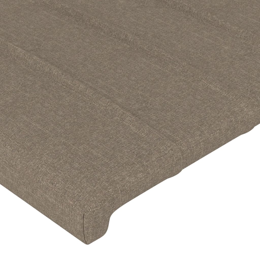 vidaXL Zagłówek uszak, taupe, 103x16x118/128 cm, tkanina