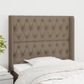vidaXL Zagłówek uszak, taupe, 93x16x118/128 cm, tkanina
