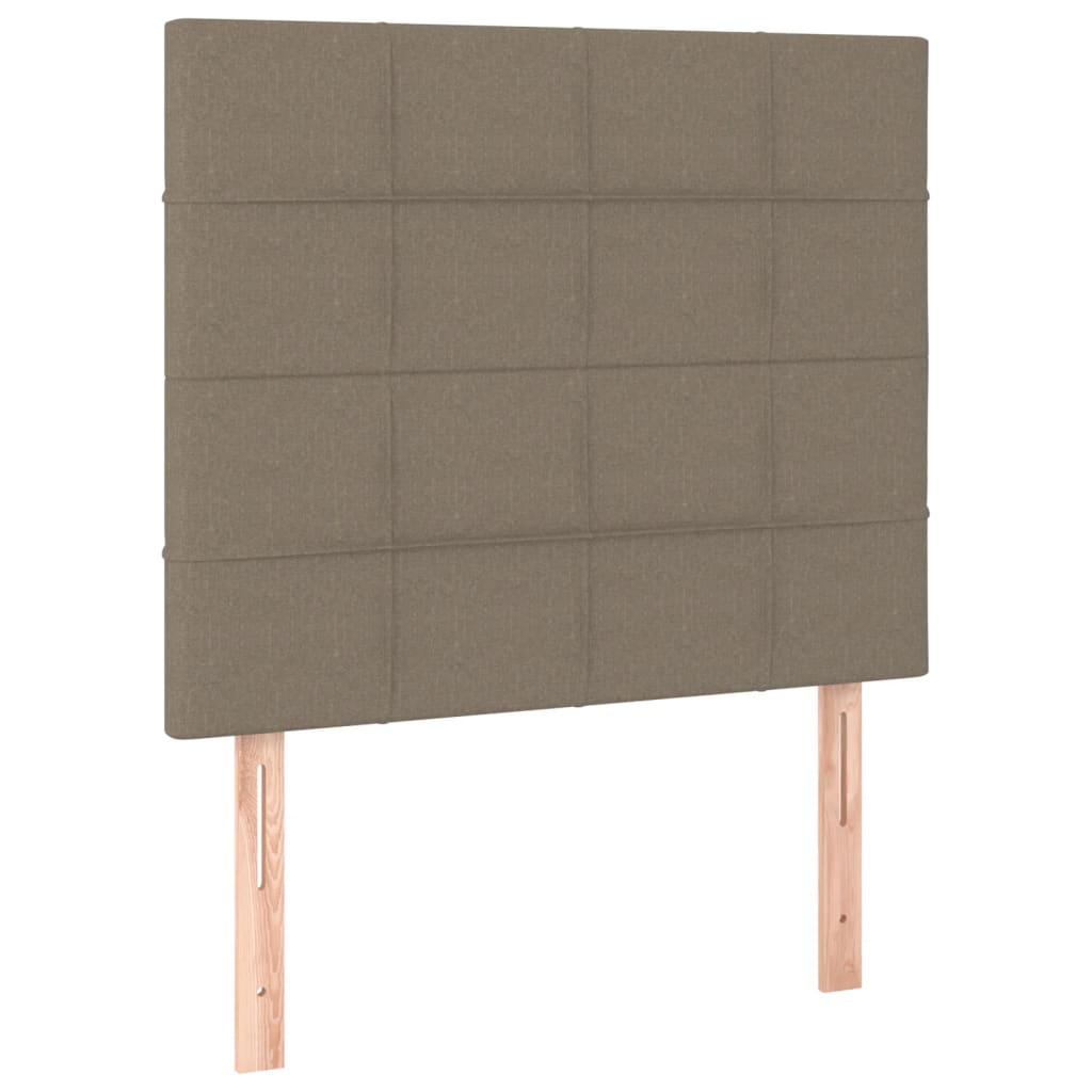 vidaXL Rama łóżka bez materaca Taupe 90x200 cm Tkanina