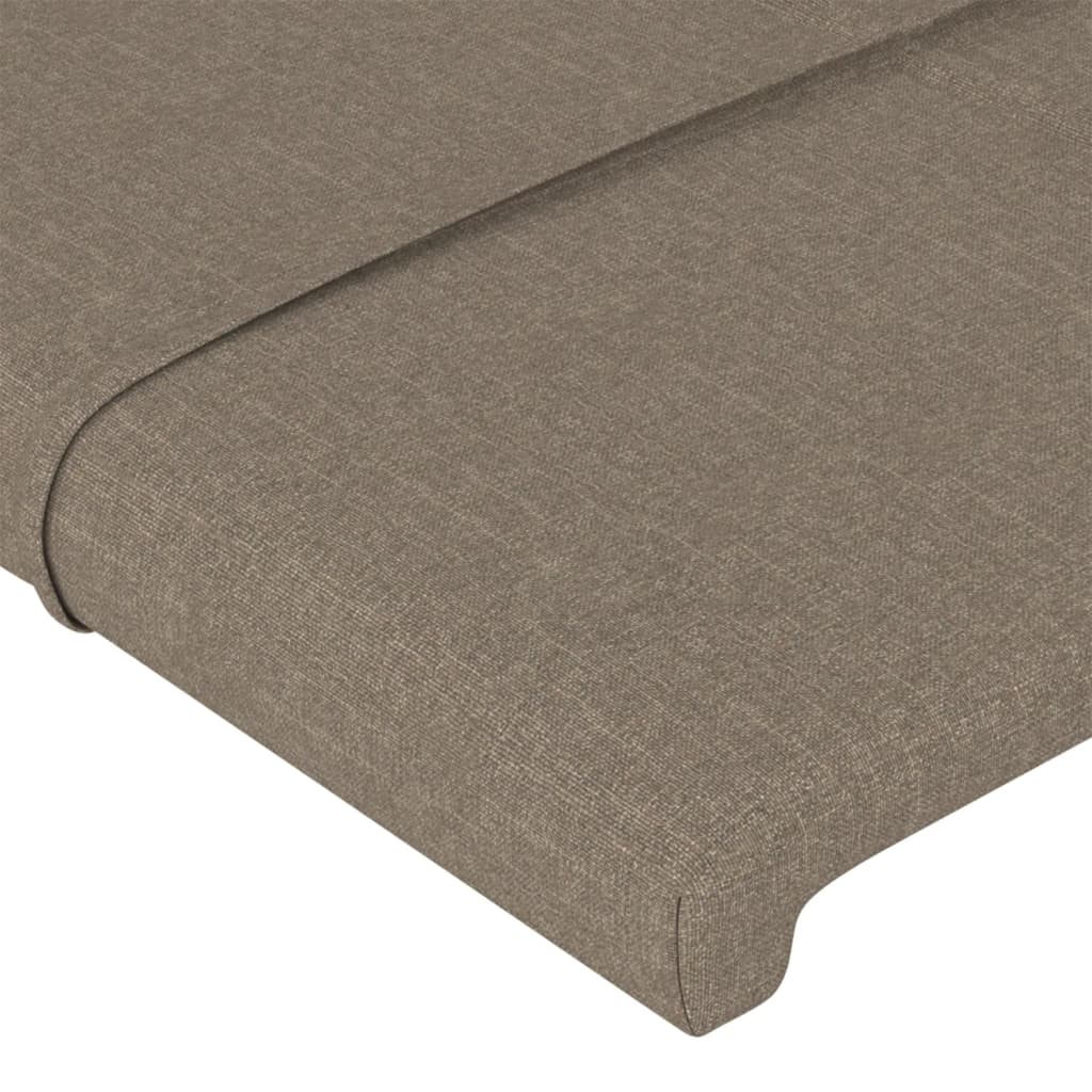 vidaXL Rama łóżka bez materaca Taupe 90x200 cm Tkanina