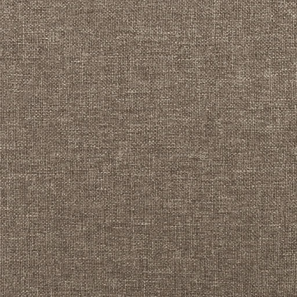 vidaXL Rama łóżka bez materaca Taupe 90x200 cm Tkanina